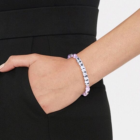 Little Words Project, "Manifest" Beaded Bracelet - Picture 3 of 8